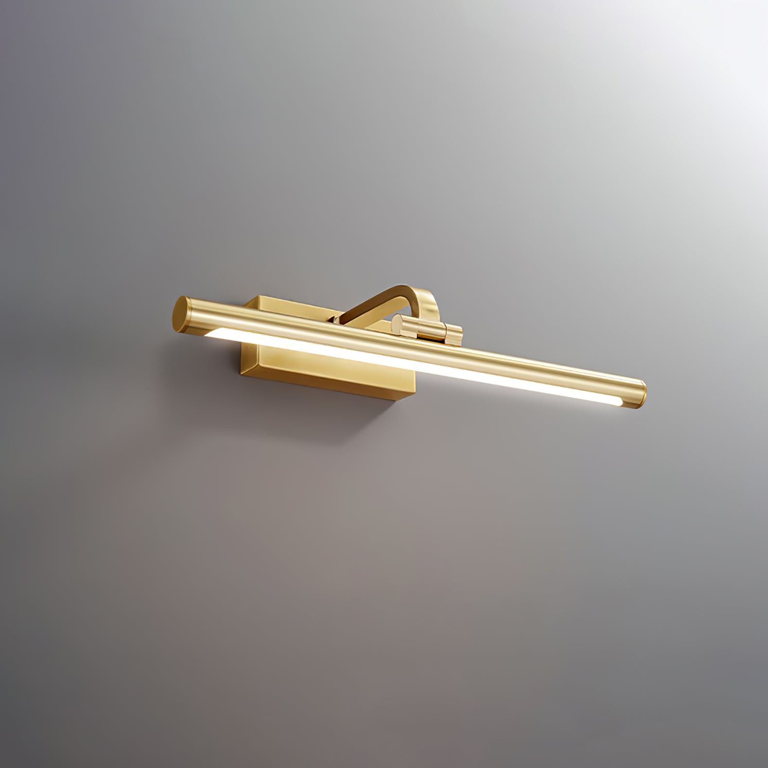 Walnut Color Linear LED Wall Light - Wall Lamp, Hardwired Wall Sconce, detail 13