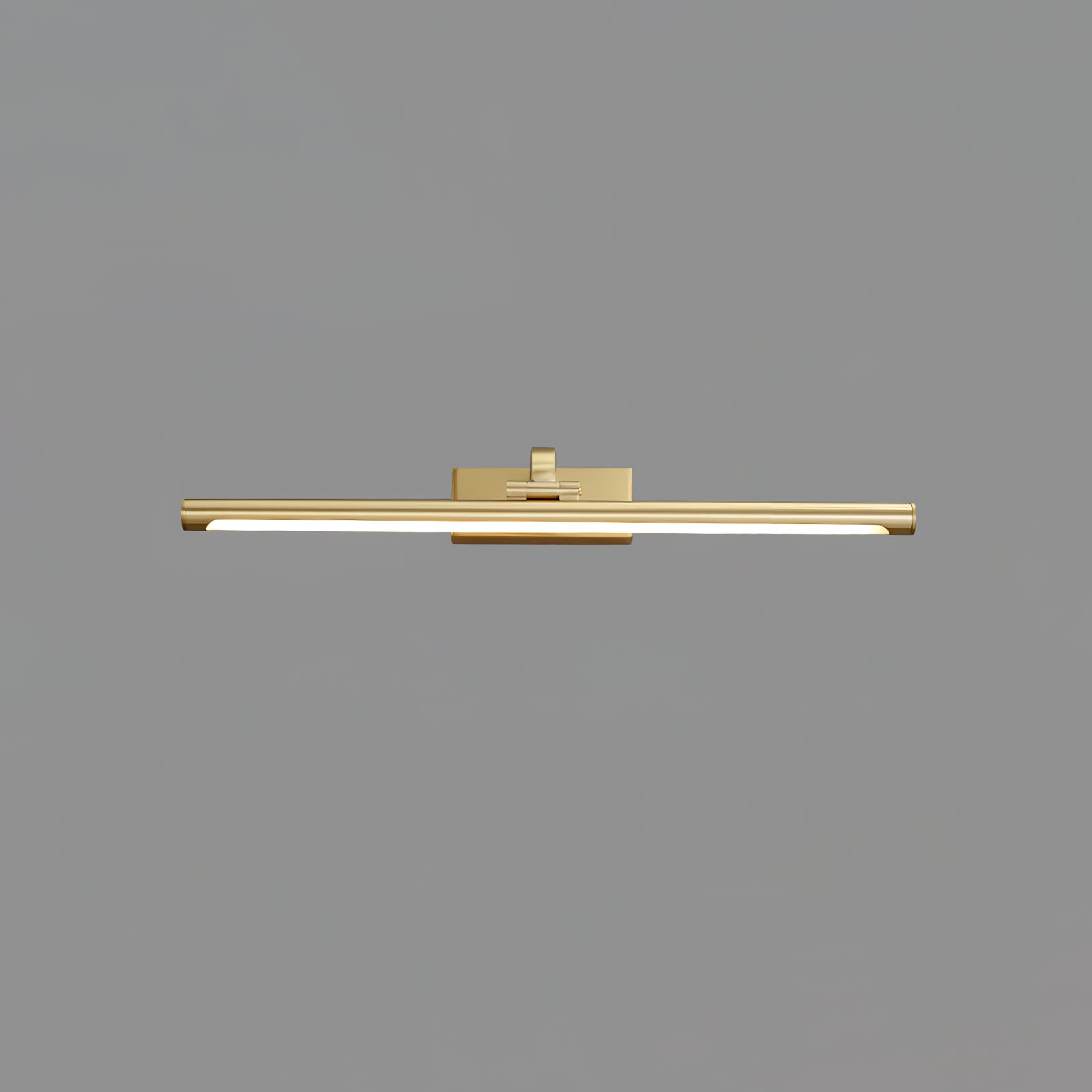 Walnut Color Linear LED Wall Light - Dia 40cm x H 8.5cm Metal, Hardwired Wall Sconce, detail 13