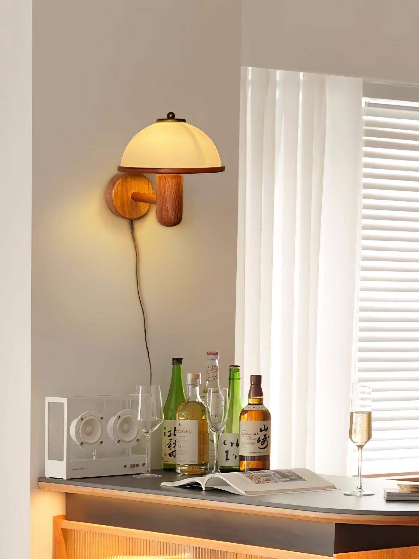 Seren Mushroom Wall Light, Hardwired Wall Sconce, detail 51