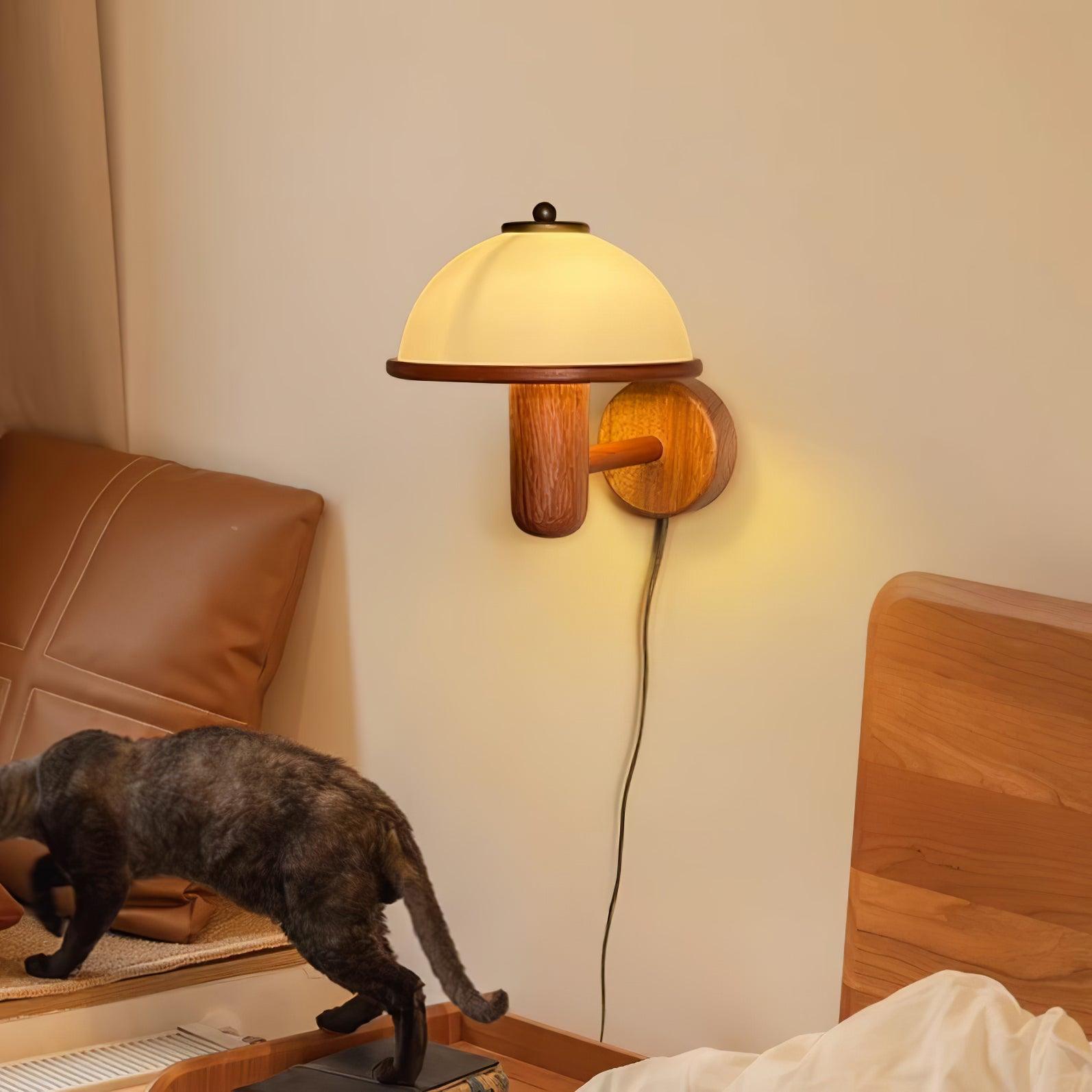 Seren Mushroom Wall Light, Hardwired Wall Sconce, detail 22