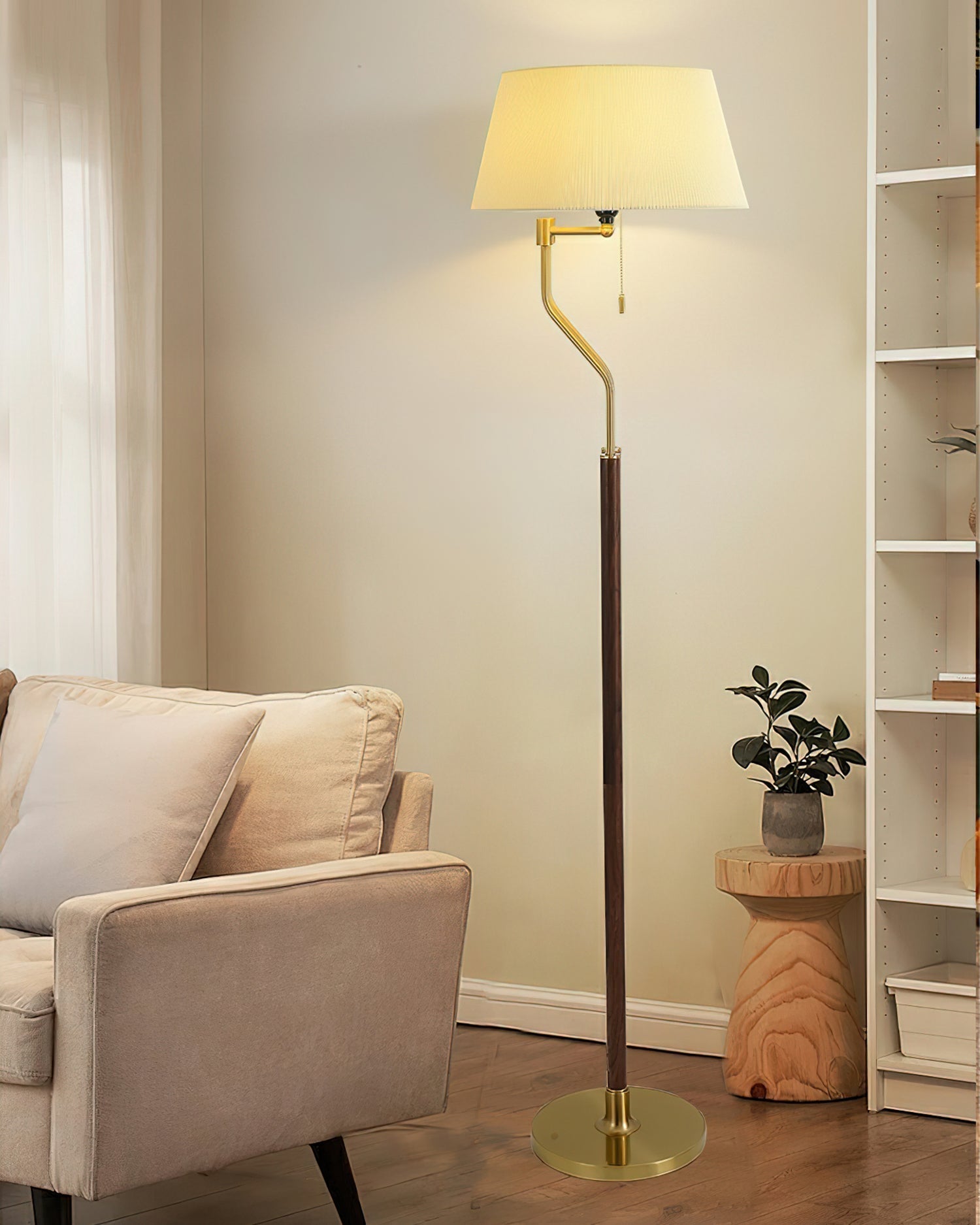 Walnut Whisper Tall Floor Light, Floor Lamp, detail 10