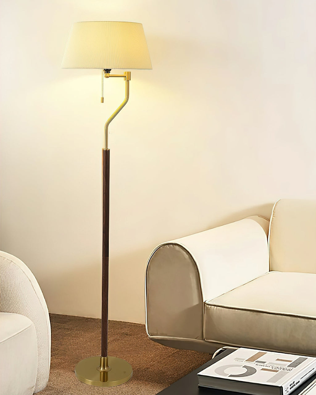 Walnut Whisper Tall Floor Light, Floor Lamp, detail 7