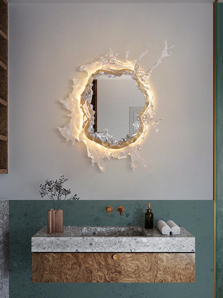 Water Drop Mirror Wall Light, Hardwired Wall Sconce, detail 6