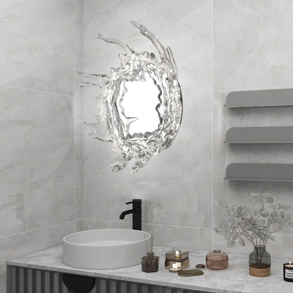 Water Drop Mirror Wall Light, Hardwired Wall Sconce, detail 13
