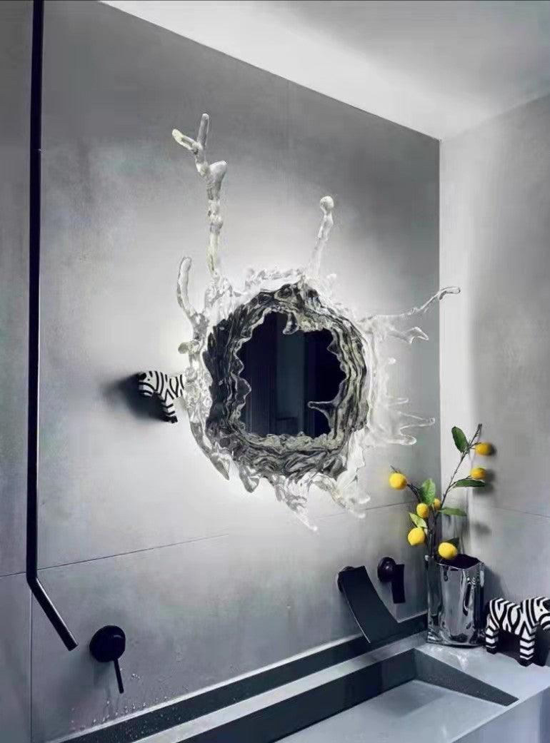 Water Drop Mirror Wall Light, Hardwired Wall Sconce, detail 16