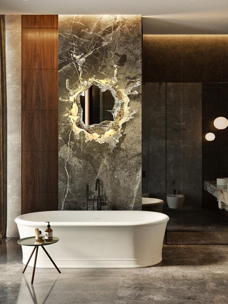 Water Drop Mirror Wall Light, Hardwired Wall Sconce, detail 17