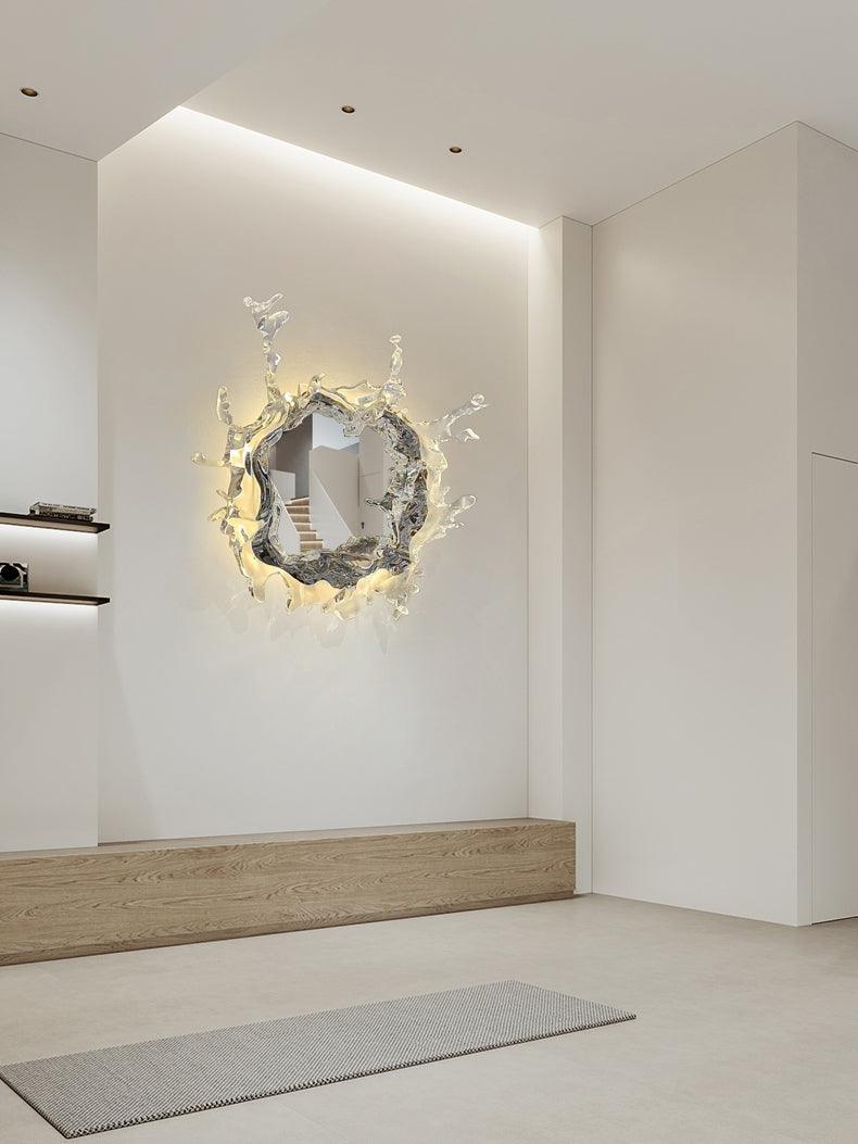 Water Drop Mirror Wall Light, Hardwired Wall Sconce, detail 7