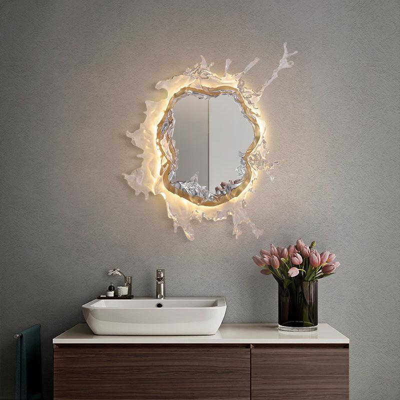 Water Drop Mirror Wall Light, Hardwired Wall Sconce, detail 4