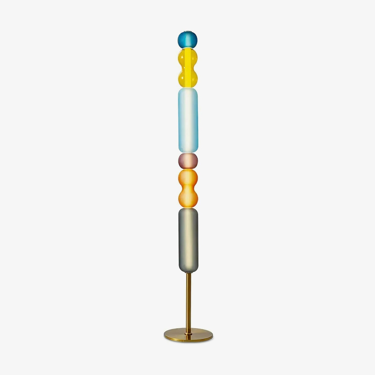 Wave Floor Light, Floor Lamp, Iron, ∅ 9.8″ x H 61″