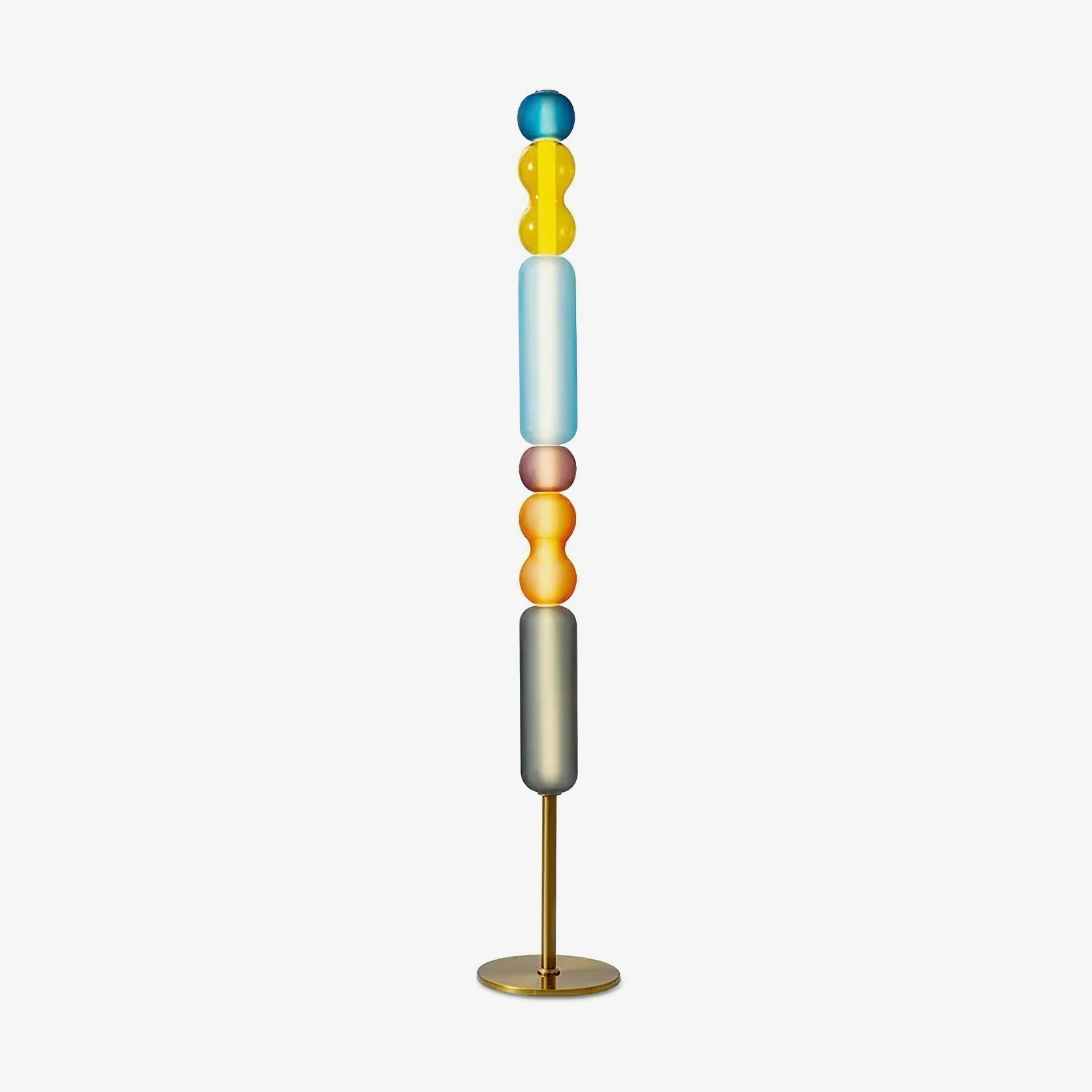 Wave Floor Light, Floor Lamp, Iron, ∅ 9.8″ x H 61″