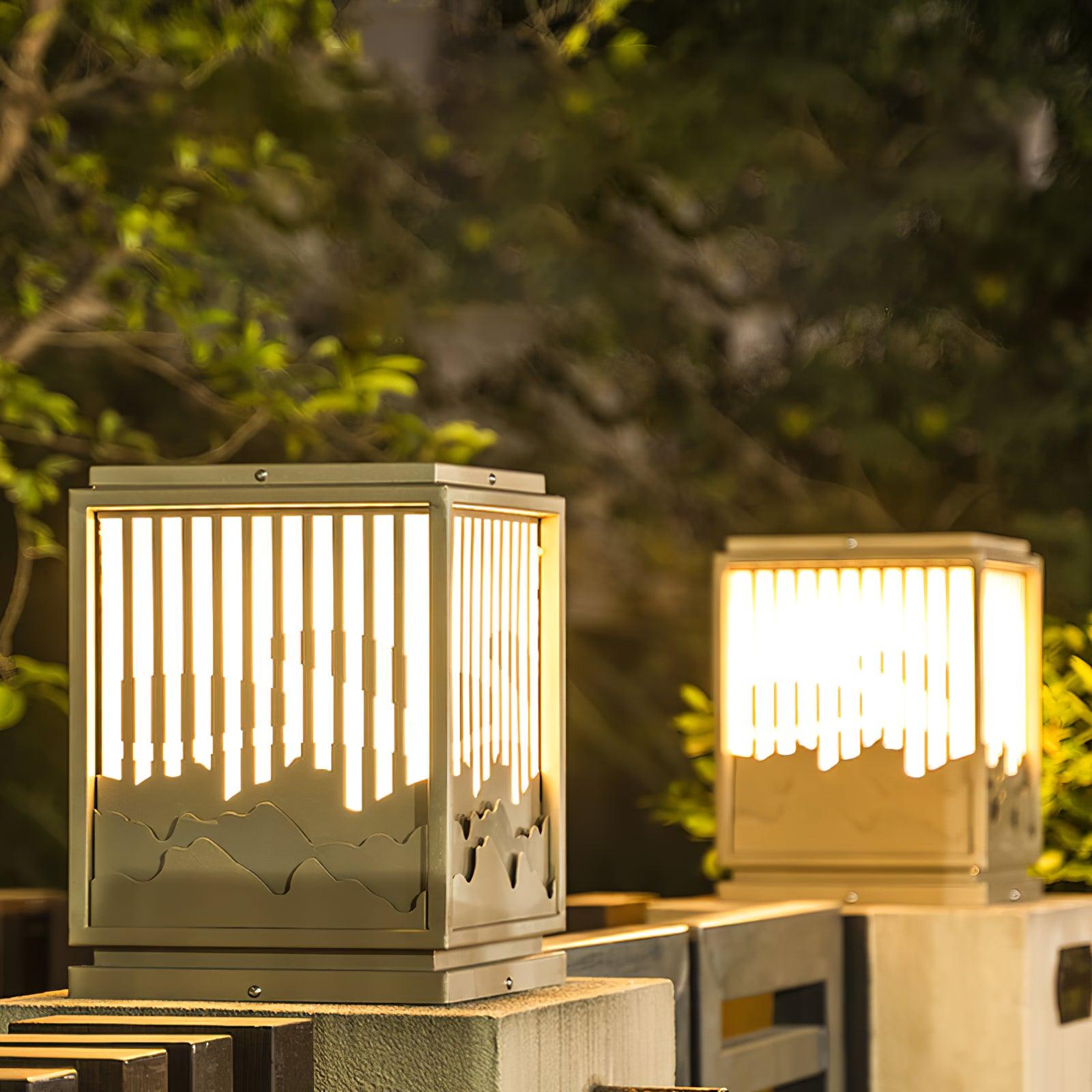 Wave Exterior Garden Light, Outdoor Wall Light, detail 2