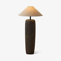 Weathered Wood Grain Floor Light, Floor Lamp, Metal, ∅ 19.7″ x H 31.5″