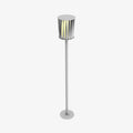 Acrylic White Column Garden Light, Outdoor Wall Light, Aluminum, ∅ 7.9″ x H 59″