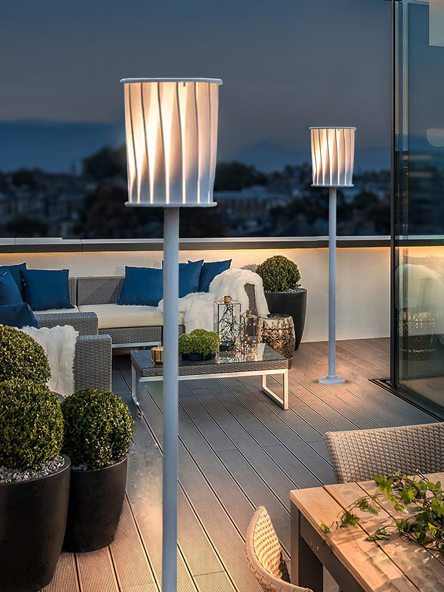 White Column Exterior Light, Outdoor Wall Light, detail 14