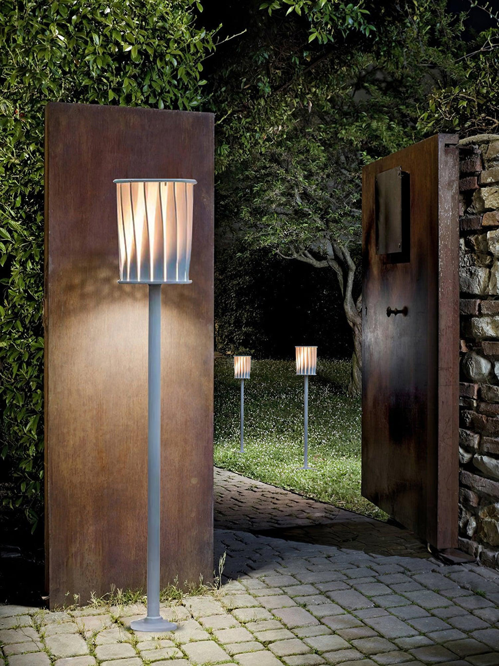 White Column Exterior Light, Outdoor Wall Light, detail 19