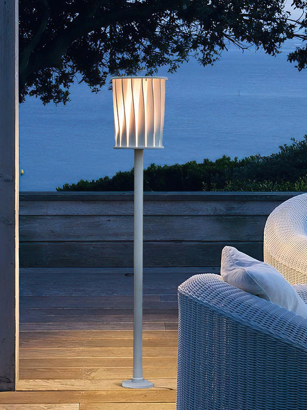 White Column Exterior Light, Outdoor Wall Light, detail 20