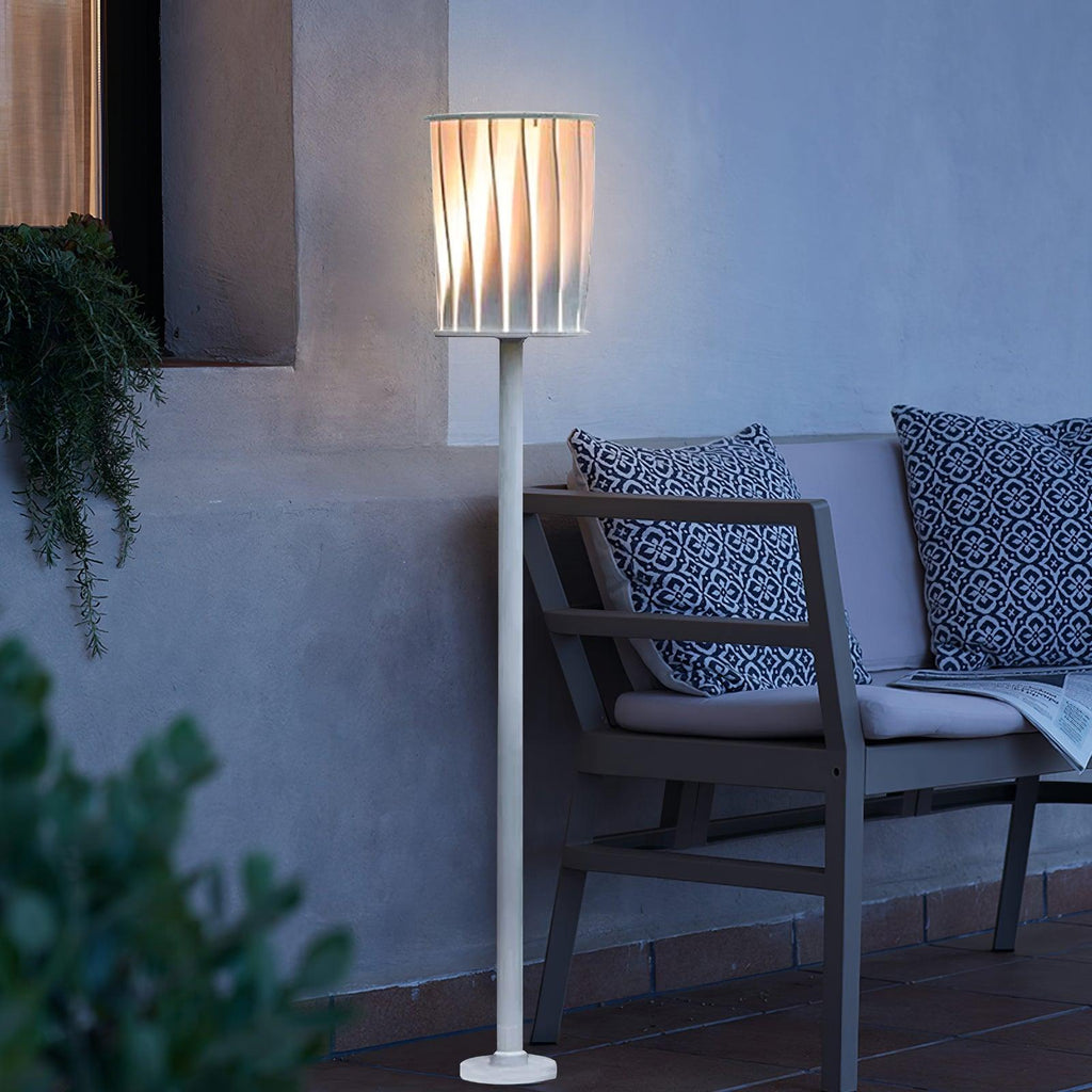 White Column Exterior Light, Outdoor Wall Light, detail 4