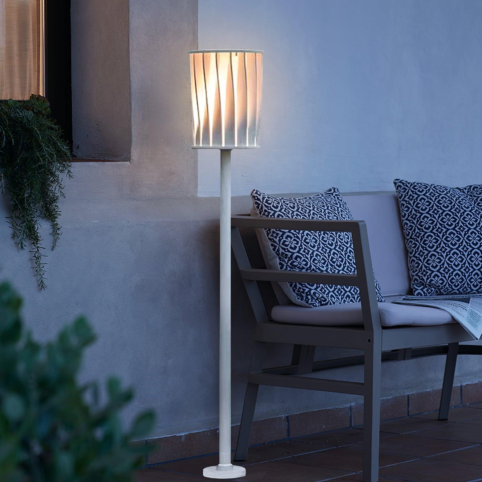 White Column Exterior Light, Outdoor Wall Light, detail 4