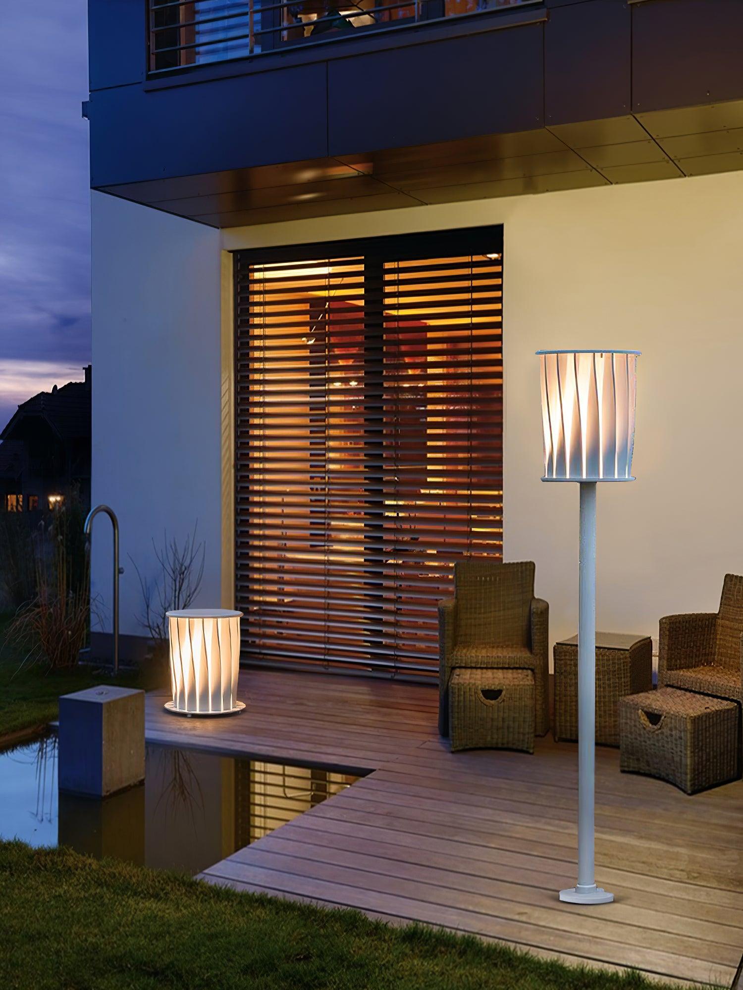 White Column Exterior Light, Outdoor Wall Light, detail 21