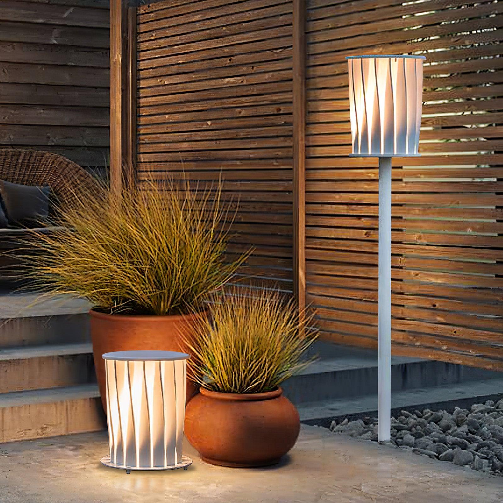 White Column Exterior Light, Outdoor Wall Light, detail 5