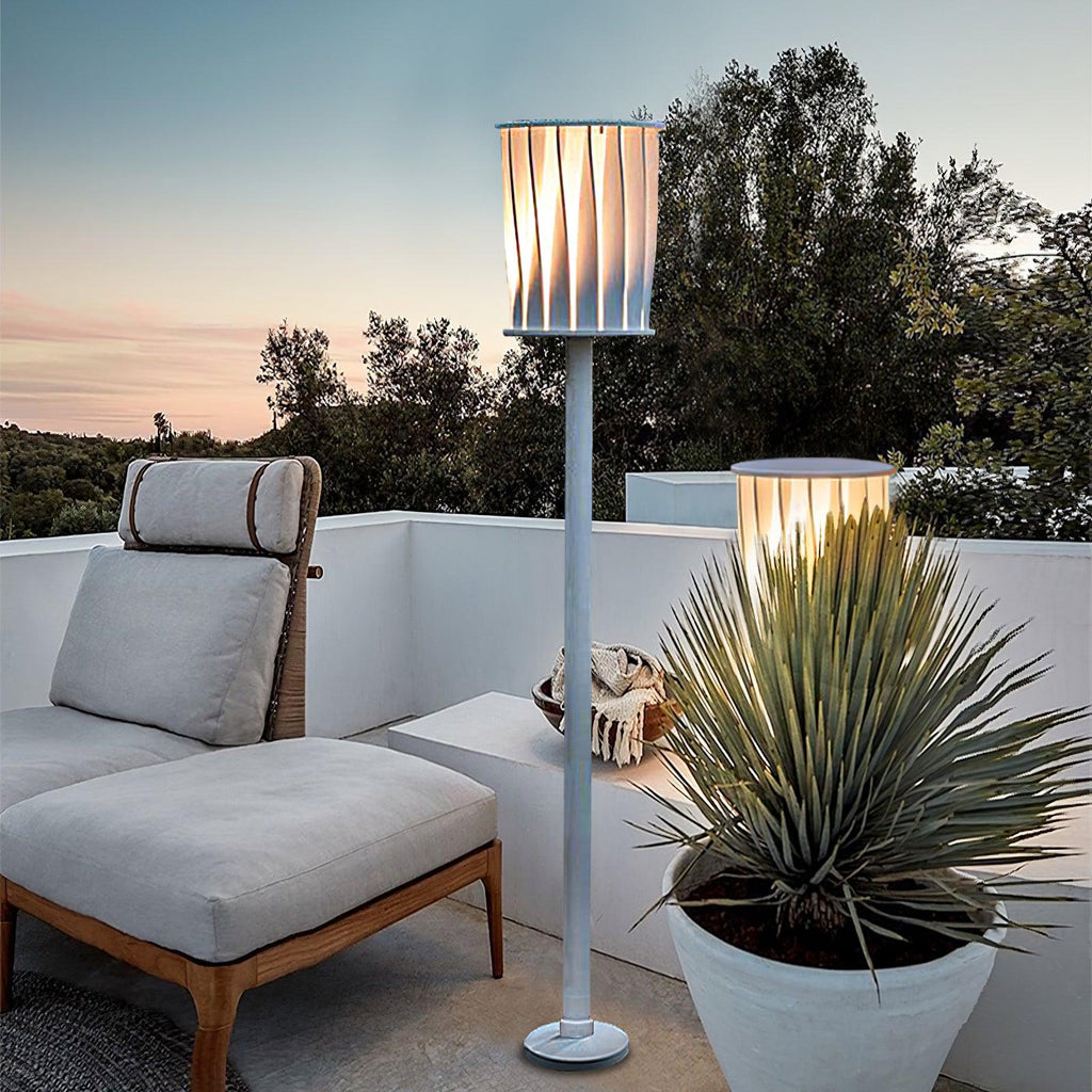 White Column Exterior Light, Outdoor Wall Light, detail 2