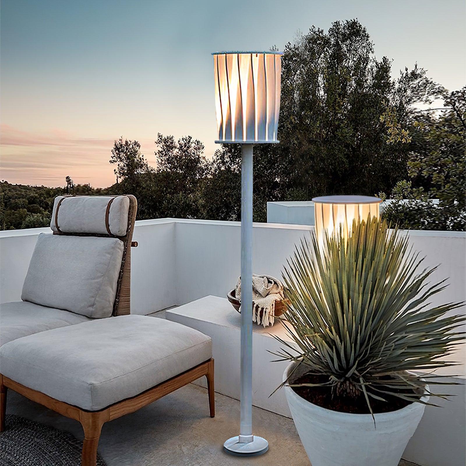 White Column Exterior Light, Outdoor Wall Light, detail 2