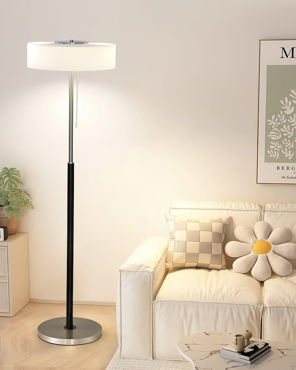 White Galaxy Floor Light 15.7", Floor Lamp, detail 15