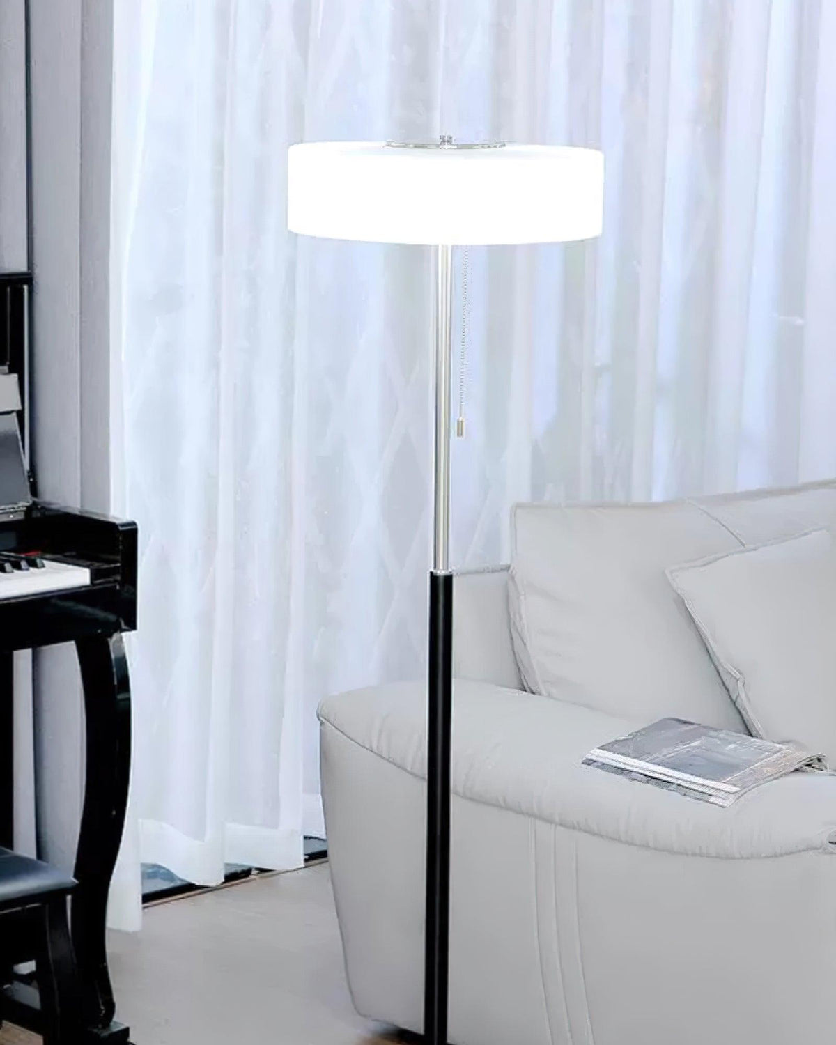 White Galaxy Floor Light 15.7", Floor Lamp, detail 8