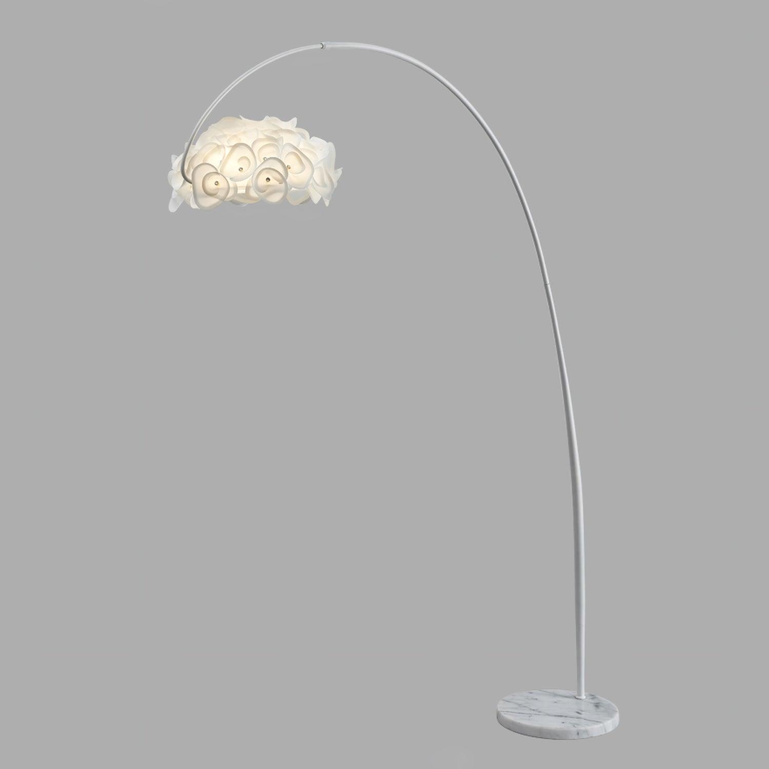 White Hydrangea Floor Light, Floor Lamp, detail 10