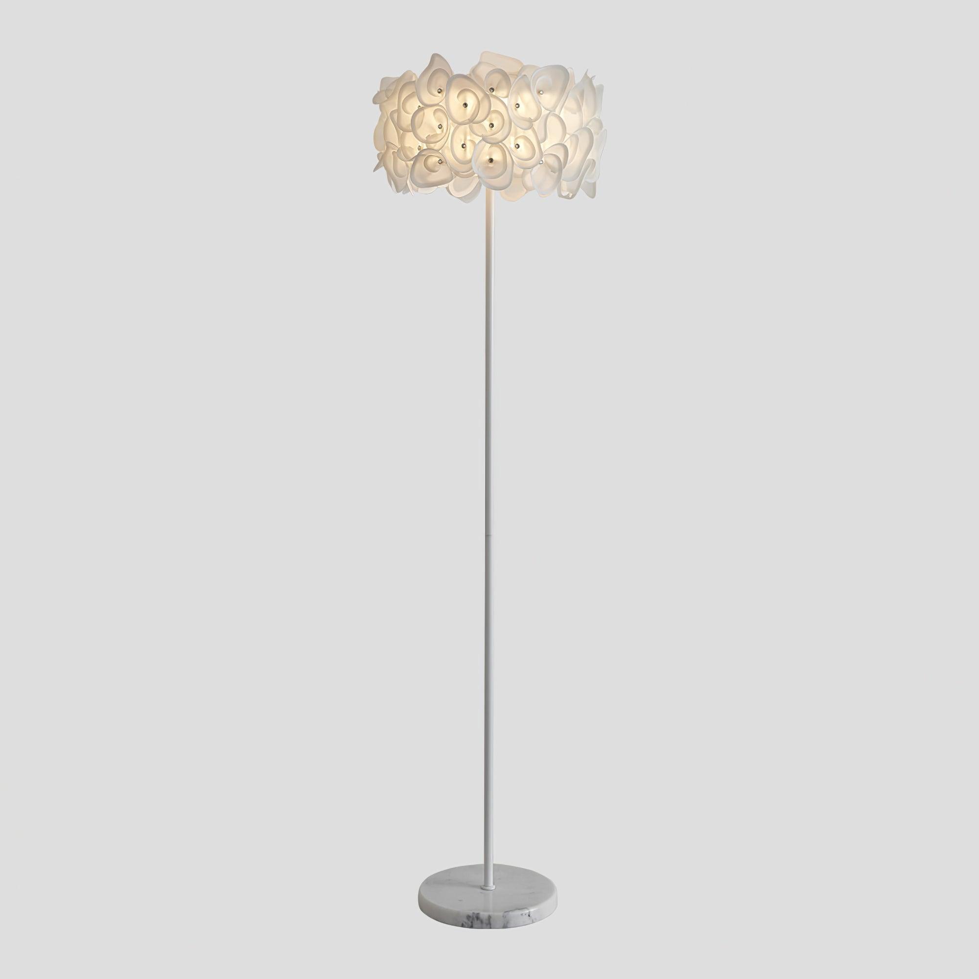 White Hydrangea Floor Light, Floor Lamp, detail 9