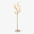 White Porcelain Magnolia Floor Light, Floor Lamp, Ceramic, ∅ 22.8″ x H 68.9″