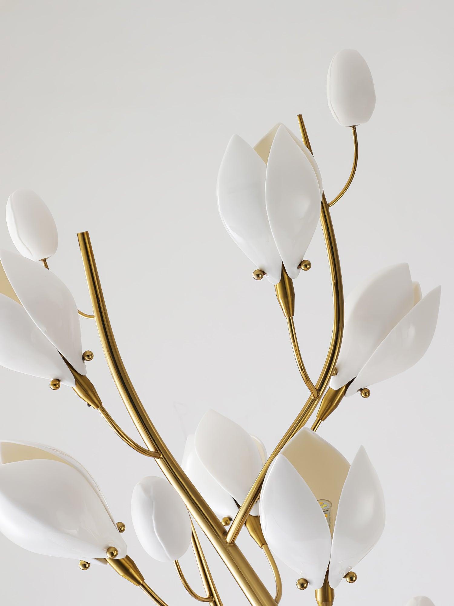 Porcelain Magnolia Floor Light, Floor Lamp, detail 7