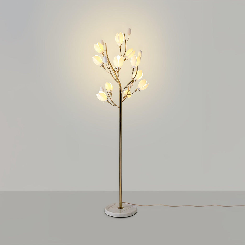 Porcelain Magnolia Floor Light, Floor Lamp, detail 8