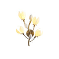 Porcelain Magnolia Wall Light 13.8", Bedroom Wall Sconce, Ceramic, 35 x 45cm