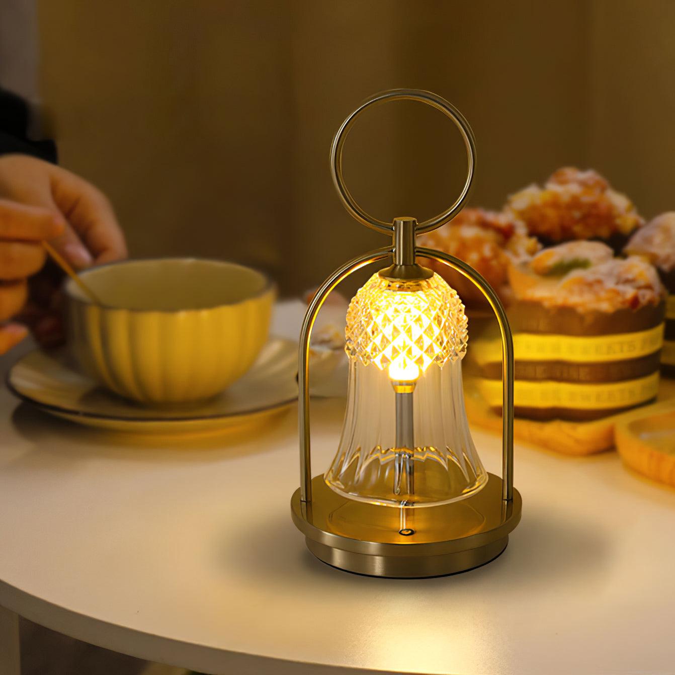 Wind Chime Portable Battery Table Light, Bedside Table Lamp, detail 4