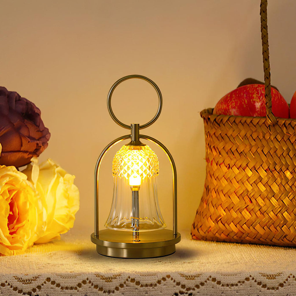 Wind Chime Portable Built-in Battery Table Light, Bedside Table Lamp, detail 2