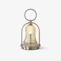 Wind Chime Portable Built-in Battery Table Light, Bedside Table Lamp, Glass, ∅ 6.2″ x H 12.5″