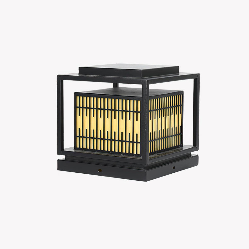 Window Grille Exterior Post Light, Outdoor Wall Light, Metal, L 40cm x W 40cm x H 32cm