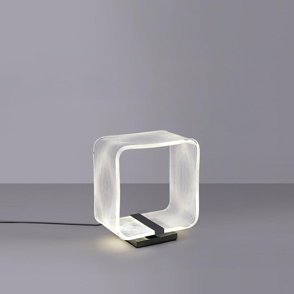 Wire Cube Table Light, Bedside Table Lamp, Iron, Dia 29cm x H 33cm