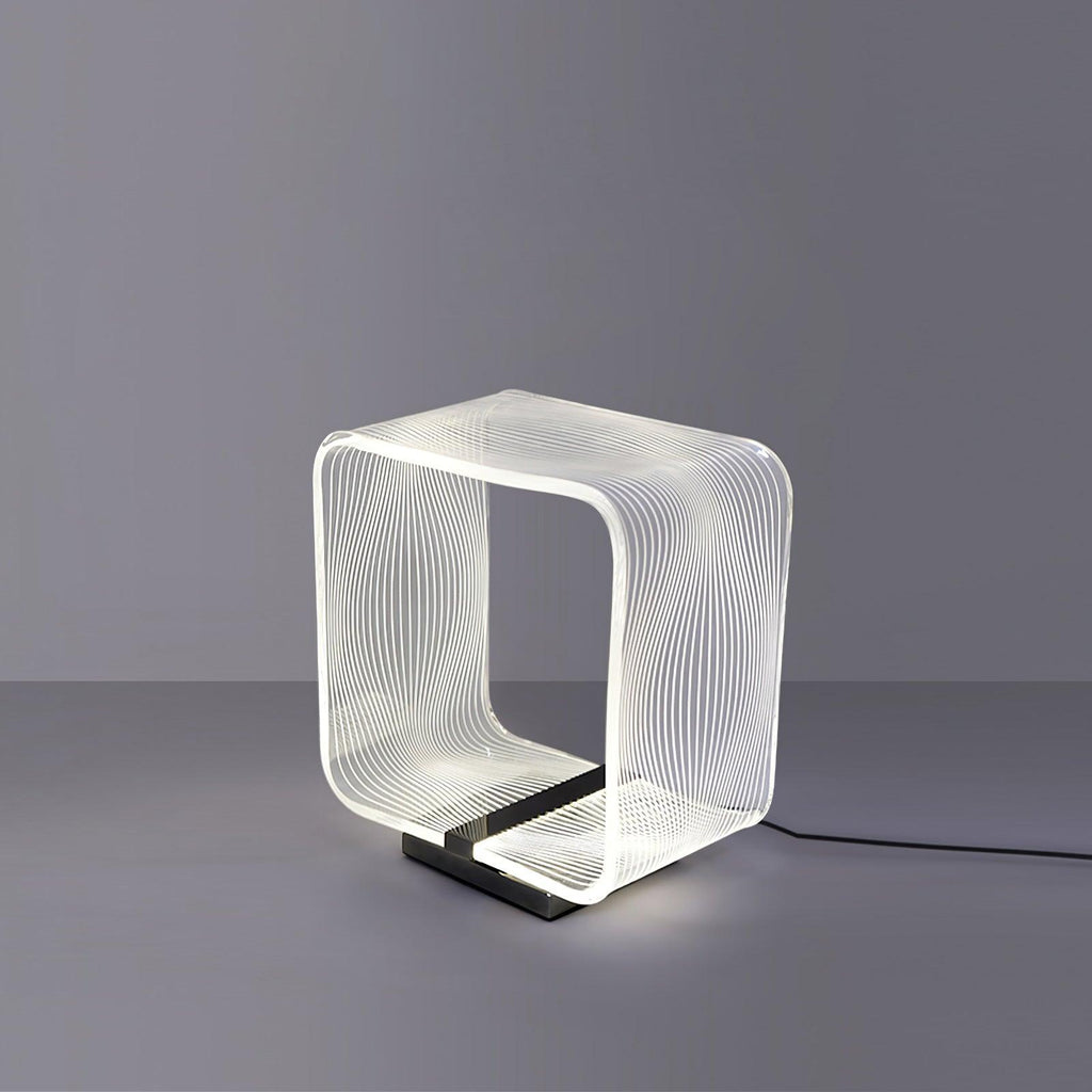 Wire Cube Table Light, Bedside Table Lamp, detail 10