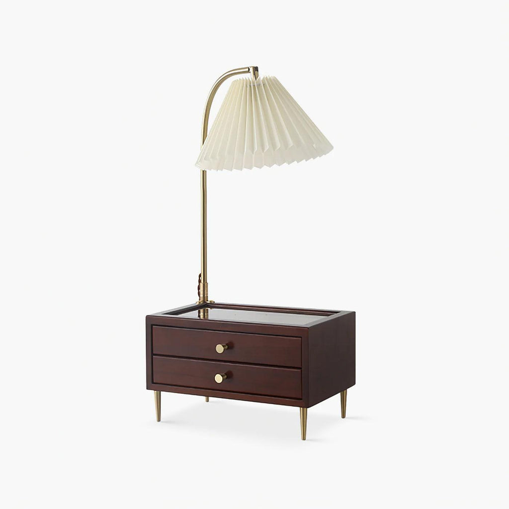 Wood Drawer Table Light, Bedside Table Lamp, detail 2