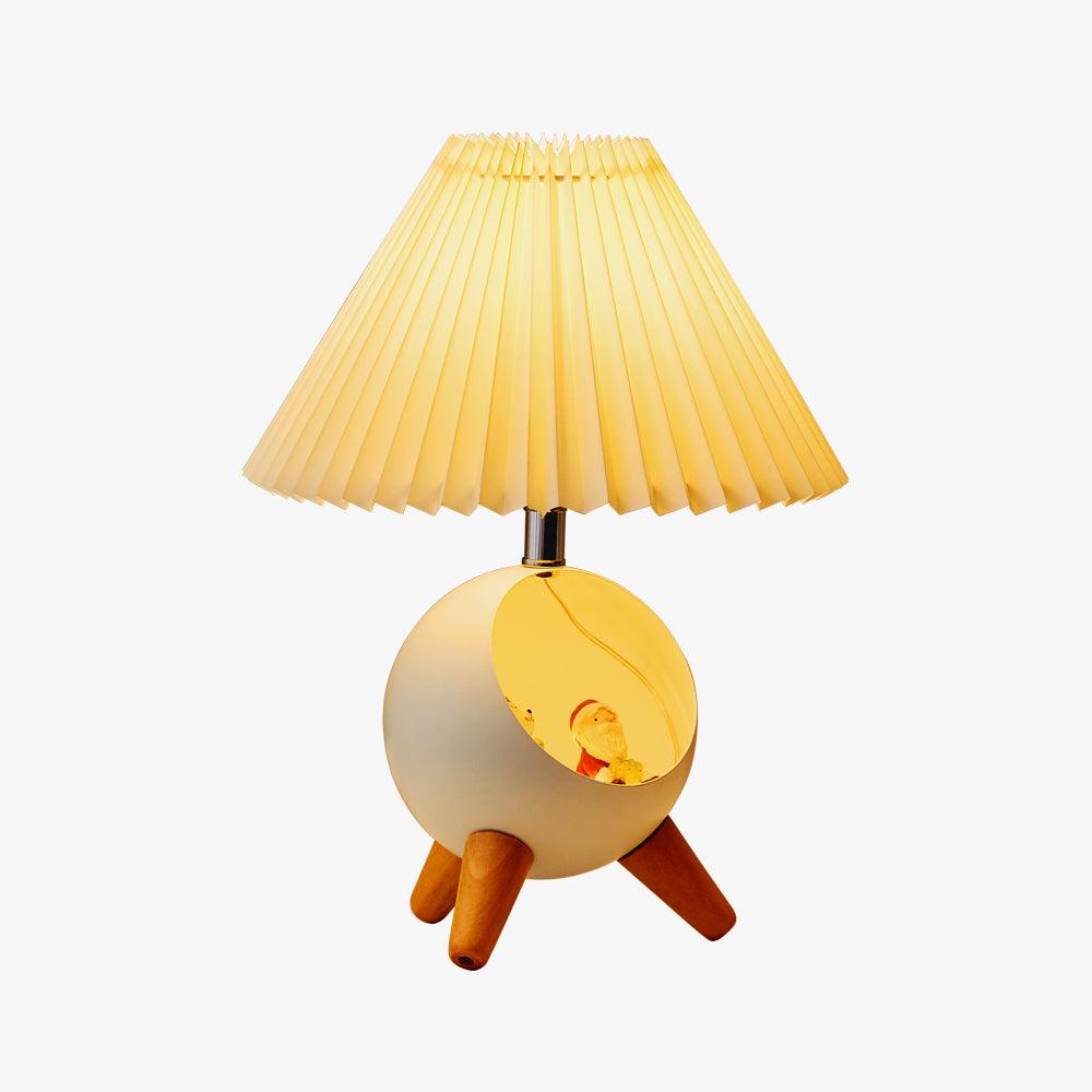Wood Small Table Light, Bedside Table Lamp, detail 4