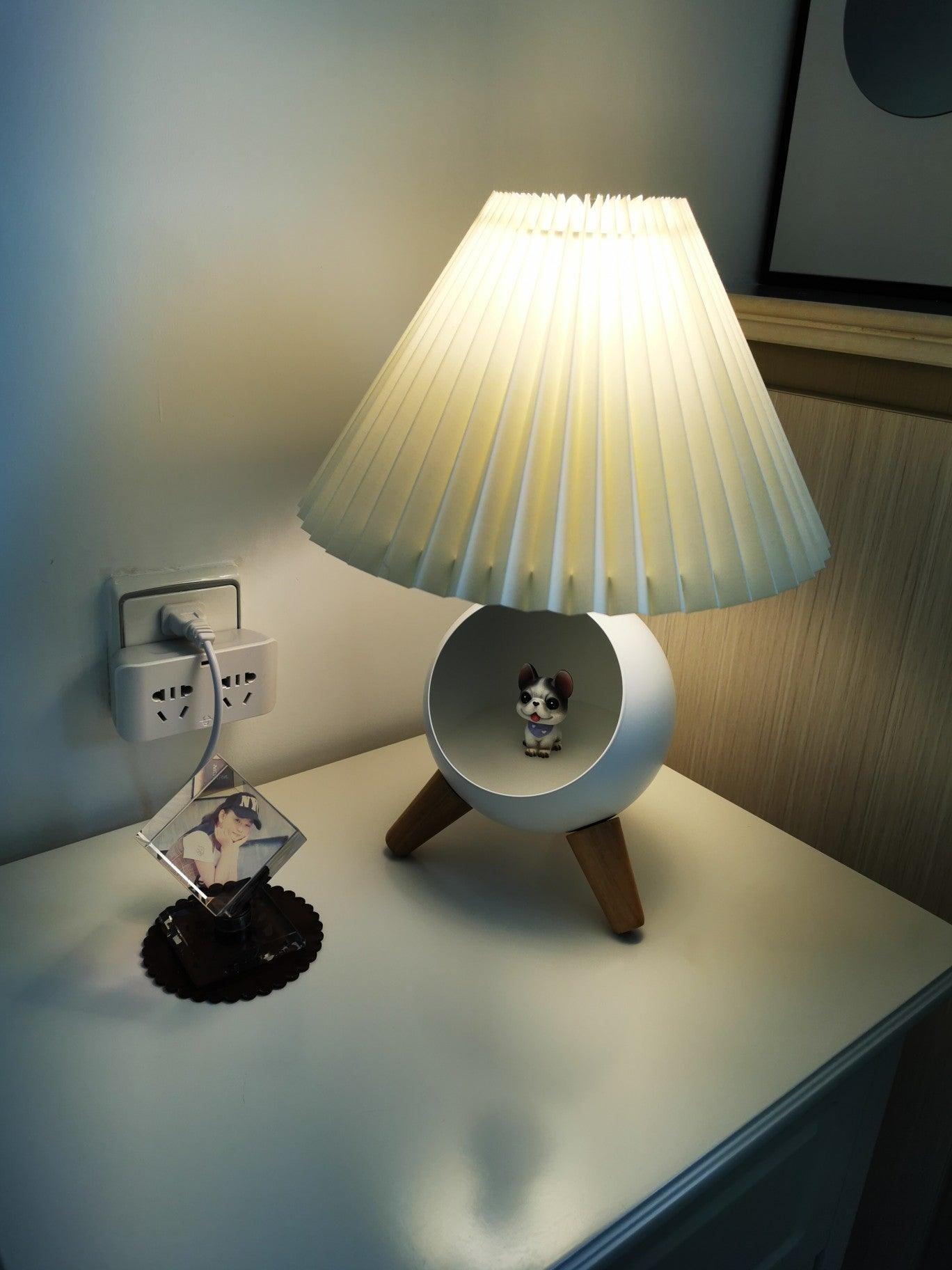 Wood Small Table Light, Bedside Table Lamp, detail 20