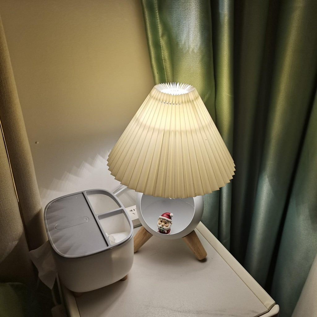Wood Small Table Light, Bedside Table Lamp, detail 21