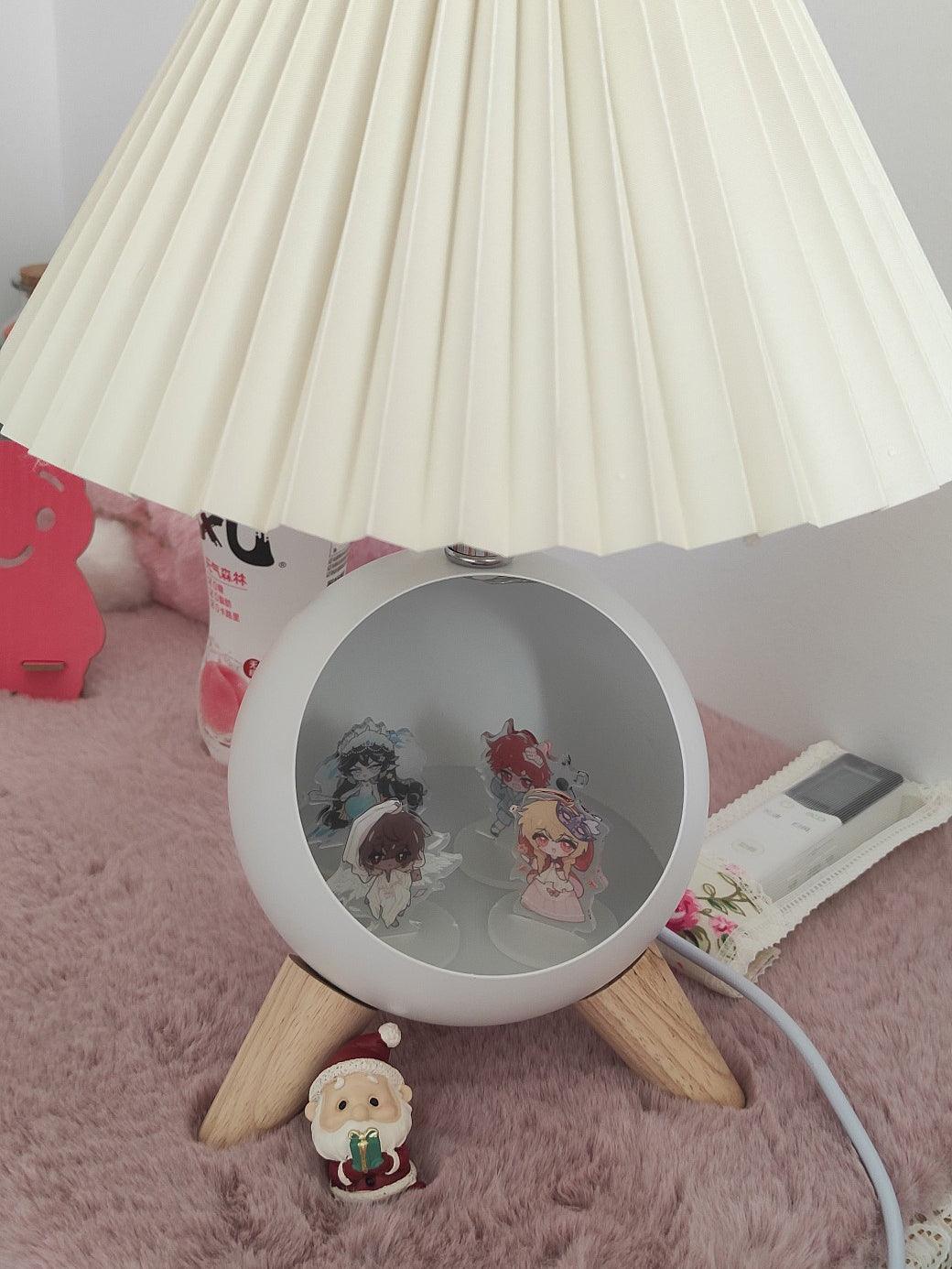 Wood Small Table Light, Bedside Table Lamp, detail 22