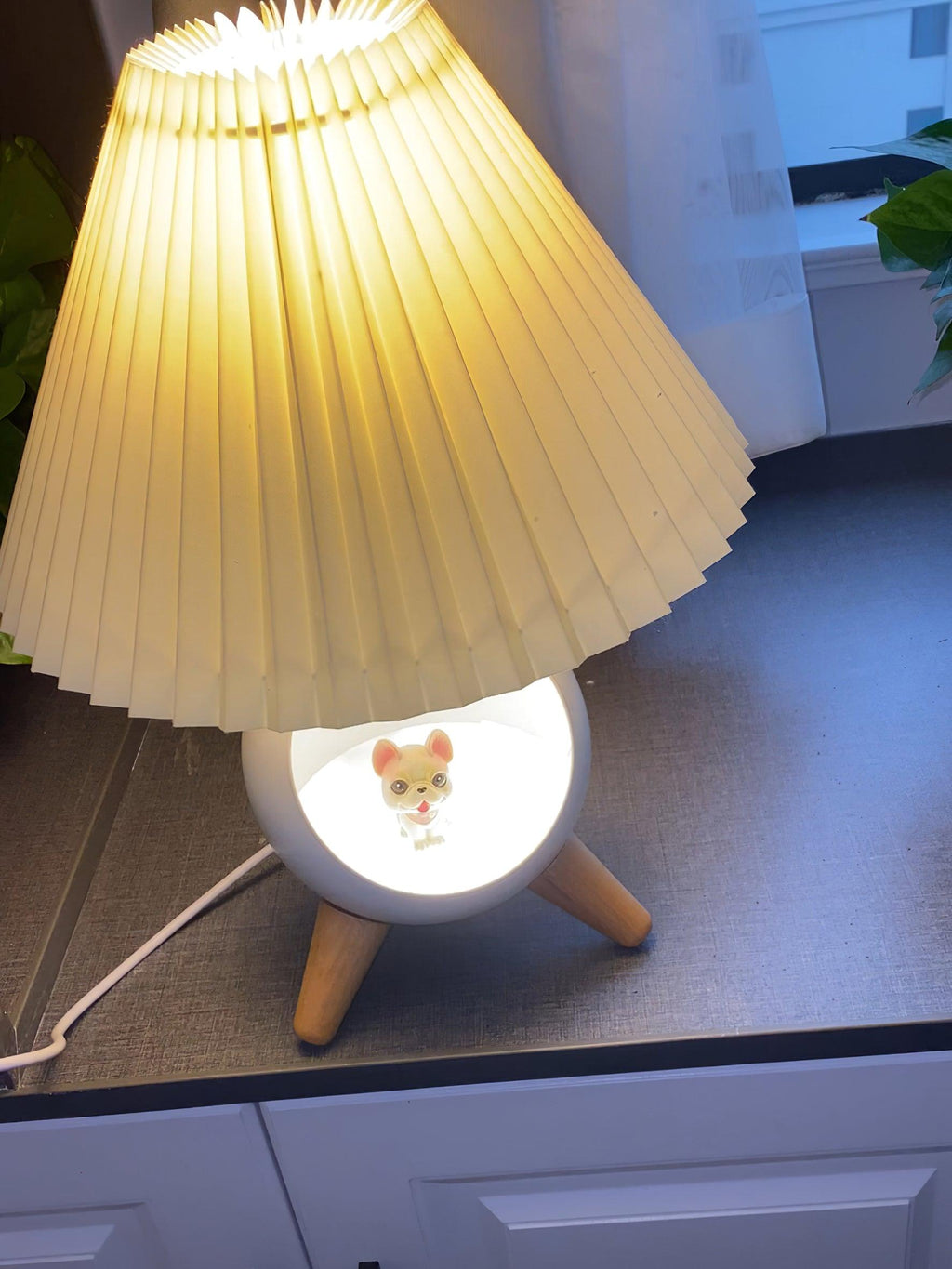 Wood Small Table Light, Bedside Table Lamp, detail 25