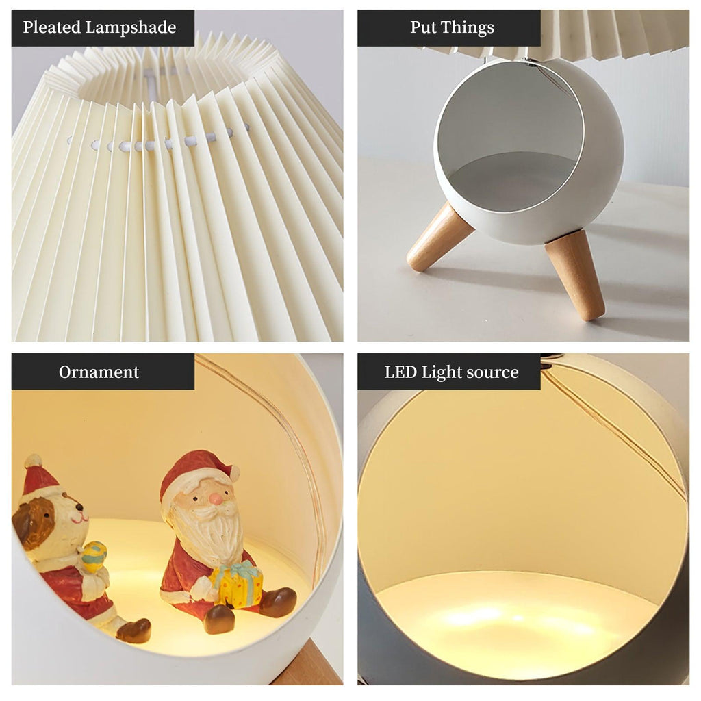 Wood Small Table Light, Bedside Table Lamp, detail 29
