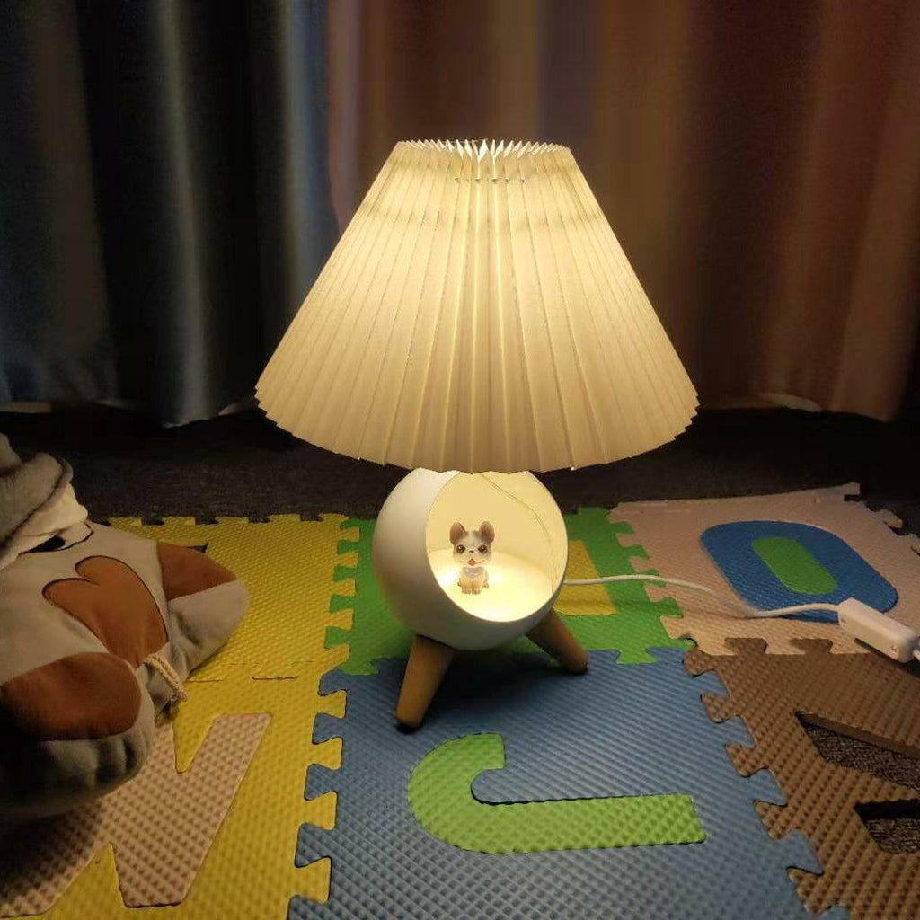 Wood Small Table Light, Bedside Table Lamp, detail 5