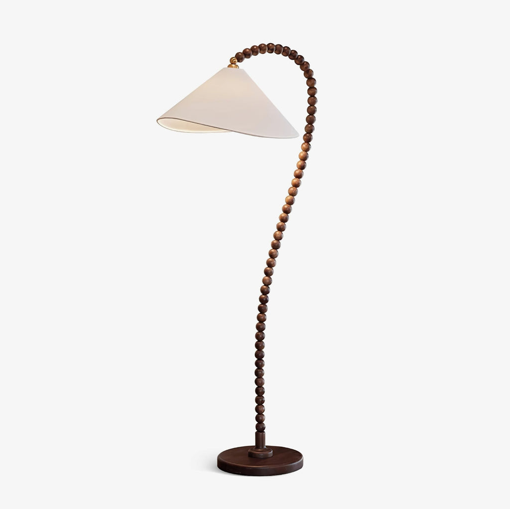Wooden Bead Floor Light, Floor Lamp, Metal, Dia 55cm x H 170cm