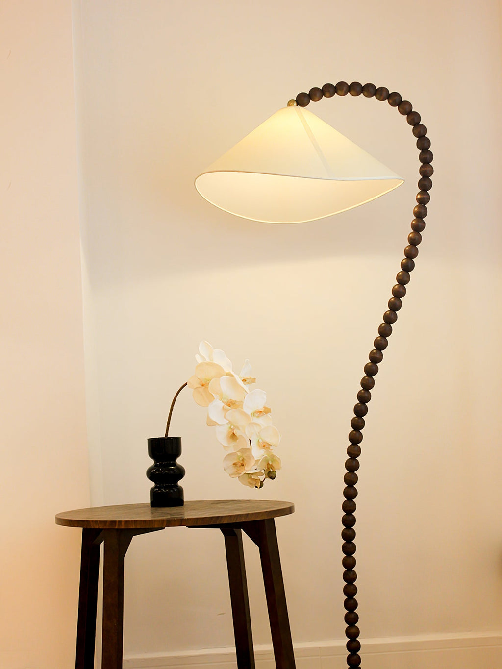 Wooden Bead Floor Light, Floor Lamp, detail 19